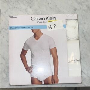 Calvin Klein Men's Classic White Undershirts 3-Pack